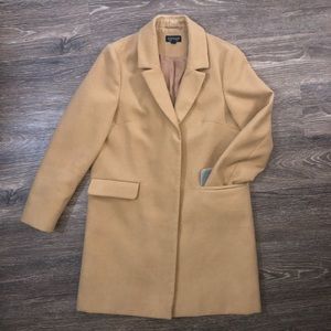 TOPSHOP camel peacoat